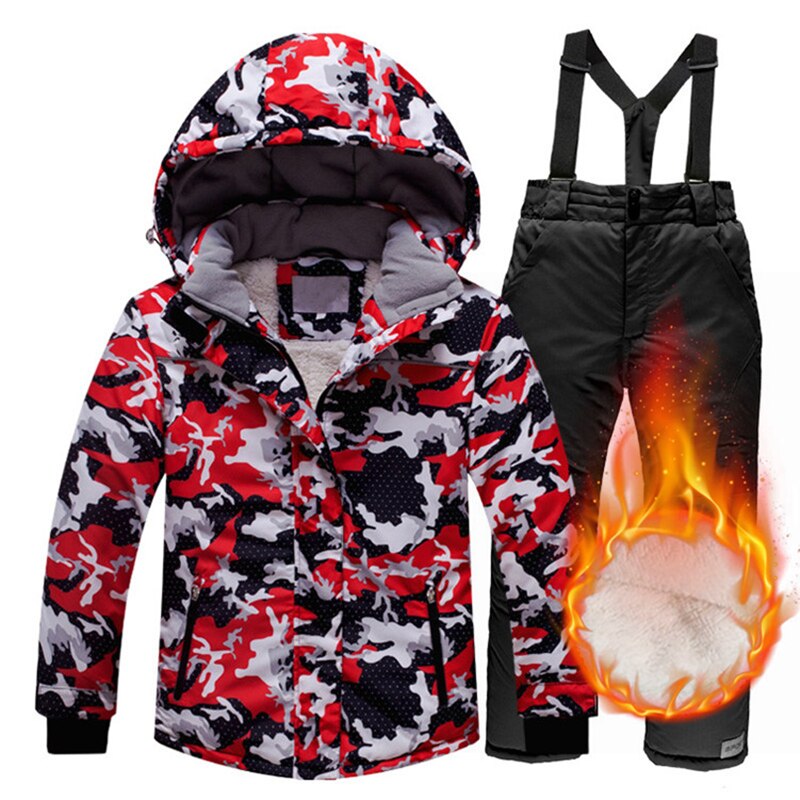 Ű  ܿ Windproof Thicken Warm Jackets ҳ ҳ  Ʈ  Ʈ 90-160CM Snow Suit